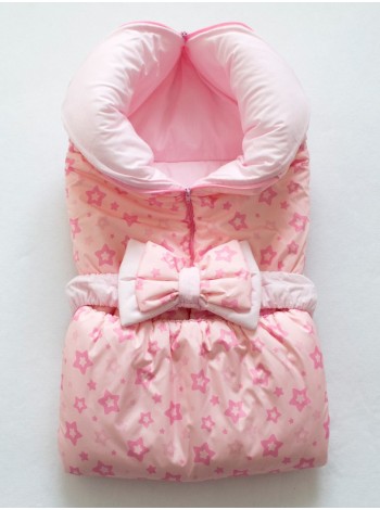 Одеяло-траснформер Звездочки розовые