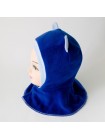 Шапка-шлем Ушки синий/голубой